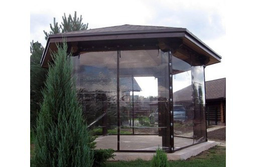Прозрачные шторы ПВХ для беседки веранды - Садовая мебель и декор в Севастополе