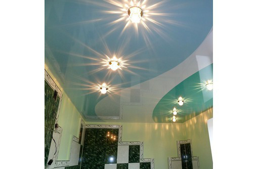 Комбинированные натяжные потолки спайка полотен-стильное решение для дома - Натяжные потолки в Белогорске
