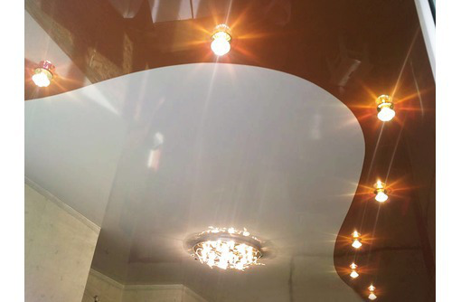 Комбинированные натяжные потолки спайка полотен-стильное решение для дома - Натяжные потолки в Белогорске