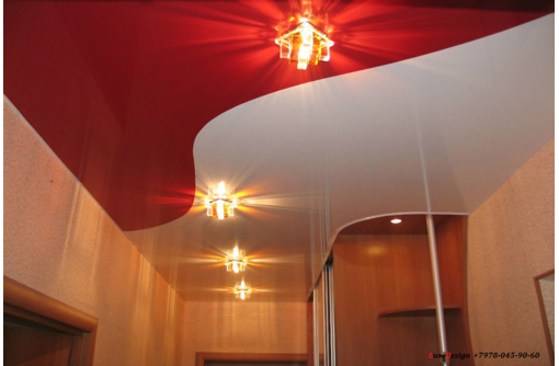 Комбинированные натяжные потолки-спайка полотен - Натяжные потолки в Евпатории