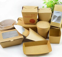 Коробки из крафт бумаги для кондитерских изделий - Посуда в Симферополе