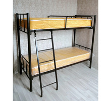 Кровати на металлокаркасе, двухъярусные, односпальные для хостелов, гостиниц, рабочих - Мебель для спальни в Крыму