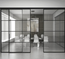 Офисные перегородки пластик и стекло или алюминиевые - Межкомнатные двери, перегородки в Партените