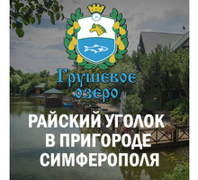 Рыбалка, активный отдых в Симферополе – база «Грушевое озеро»: приглашаем в наш живописный уголок! - Активный отдых в Крыму