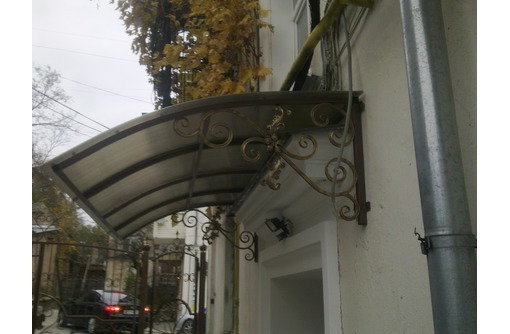 Навесы козырьки​ скамейки , лестницы ворота  перила нестандартные конструкции - Металлические конструкции в Севастополе