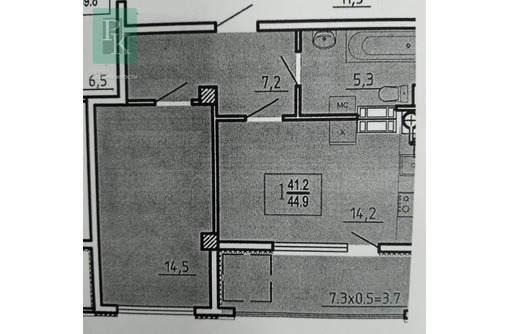 Продаю 1-к квартиру 44.9м² 7/9 этаж - Квартиры в Севастополе