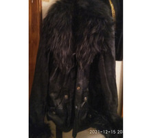 Куртка кожаная с мехом - Женская одежда в Симферополе