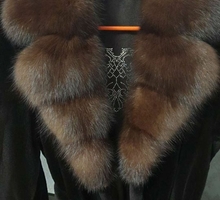 Шуба норковая воротник соболь - Женская одежда в Севастополе