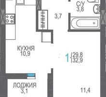 Продам 1-к квартиру 32.9м² 5/8 этаж - Квартиры в Феодосии