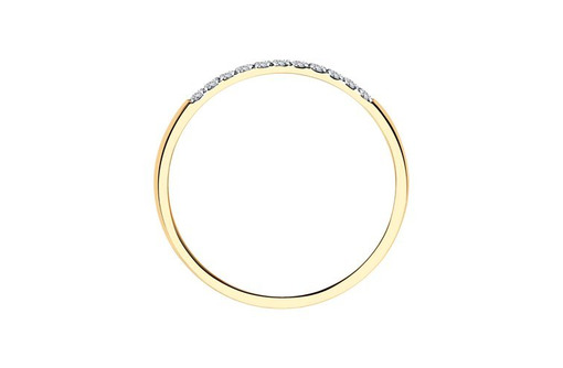 Обручальное кольцо из золота с 11 бриллиантами - Ювелирные изделия в Севастополе