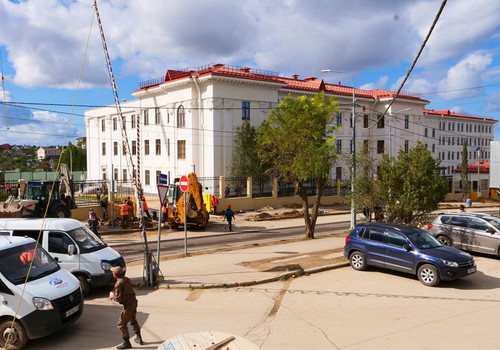 В Севастополе воссоздали историческое здание снесенной школы-интерната ВИДЕО