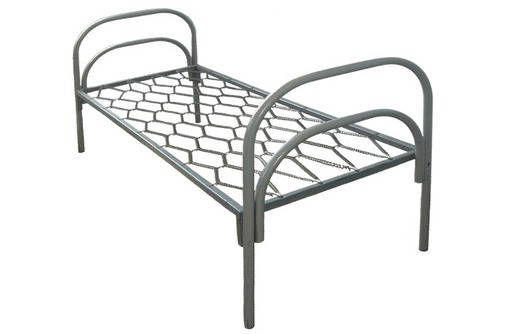 Кровати металлические эконом, кровать металлическая 90х200, кровать с металлическим каркасом - Мебель для спальни в Апшеронске