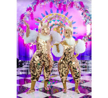 Зеркальные золотые Зайчики на встречу гостей - Свадьбы, торжества в Краснодарском Крае