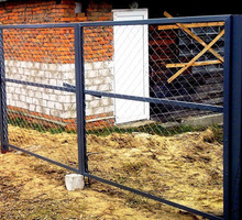 Ворота металлические с сеткой - Металлические конструкции в Кореновске