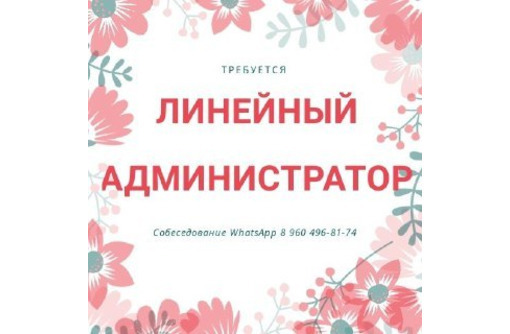 Линейный администратор - Менеджеры по продажам, сбыт, опт в Белореченске