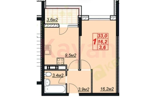 Продам 1-к квартиру 39м² 4/13 этаж - Квартиры в Анапе