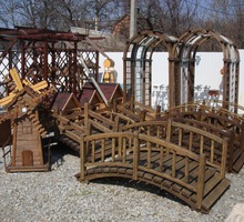 Беседки, перголы, крыльцо, мостики, вазоны деревянные - Ландшафтный дизайн в Апшеронске