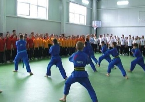 В Белореченске в школе открыли новый спортивный зал