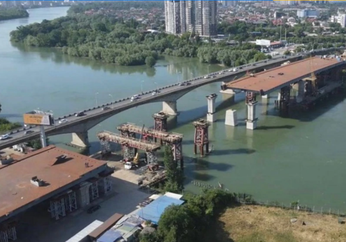 Яблоновский мост под Краснодаром готов на 60%